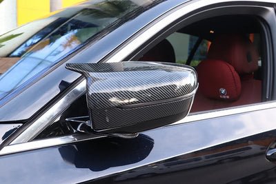 Coques Rétroviseur BMW Série 3 4 5 7 8 G20 G30 Carbone - vue de face 4 - Becquet Voiture