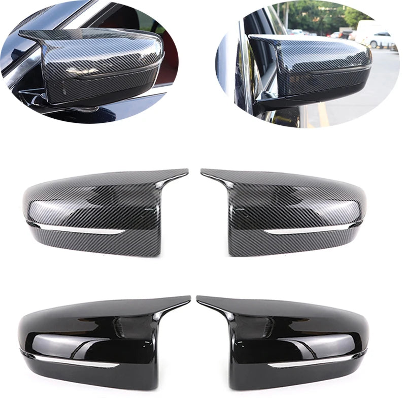 Coques Rétroviseur BMW Série 3 4 5 7 8 G20 G30 Carbone - vue de face - Becquet Voiture