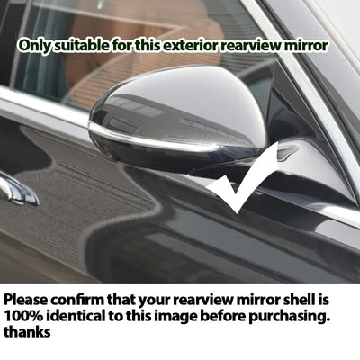Coques Rétroviseur Carbone Mercedes Classe C E S GLC - vue de dessus - Becquet Voiture