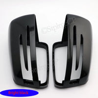 Coques Rétroviseur Mercedes A B C E S CLA GLA Noir Brillant - détail du montage - Becquet Voiture