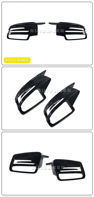 Coques Rétroviseur Mercedes W204 W212 W221 CLA GLA Carbone - en situation - Becquet Voiture