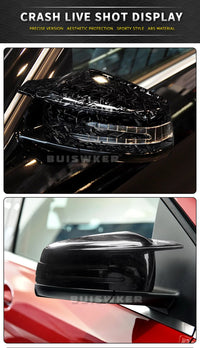 Coques Rétroviseur Mercedes W204 W212 W221 CLA GLA Carbone - vue arrière 2 - Becquet Voiture