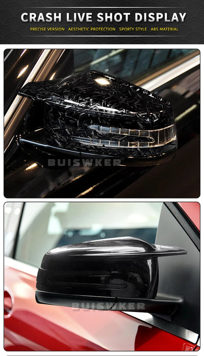 Coques Rétroviseur Mercedes W204 W212 W221 CLA GLA Carbone - vue arrière 2 - Becquet Voiture