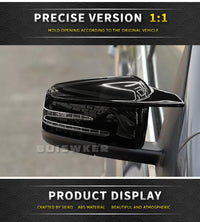 Coques Rétroviseur Mercedes W204 W212 W221 CLA GLA Carbone - vue de dessus - Becquet Voiture