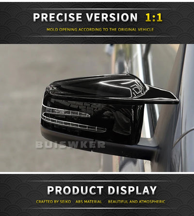 Coques Rétroviseur Mercedes W204 W212 W221 CLA GLA Carbone - vue de dessus - Becquet Voiture