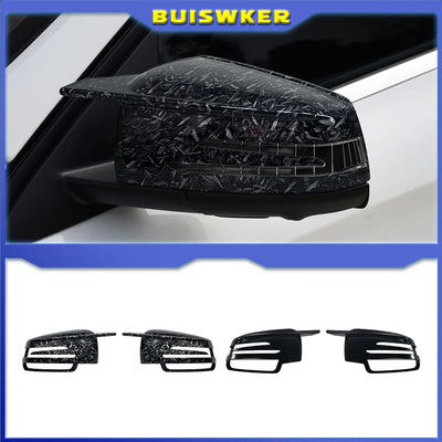 Coques Rétroviseur Mercedes W204 W212 W221 CLA GLA Carbone - vue de face - Becquet Voiture
