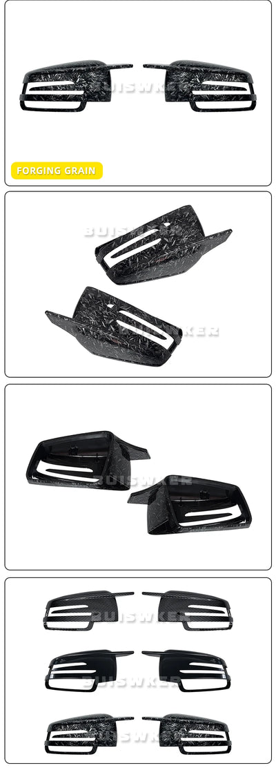 Coques Rétroviseur Mercedes W204 W212 W221 CLA GLA Carbone - vue de profil 2 - Becquet Voiture