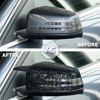 Coques Rétroviseur Mercedes W204 W212 W221 CLA GLA Carbone - vue de profil - Becquet Voiture