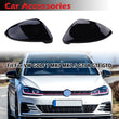 Coques Rétroviseur VW Golf 7 MK7 MK7.5 GTI R Noir Brillant