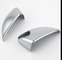 Audi A3 8V matte silver chrome mirror caps - fitted on vehicle - Becquet Voiture