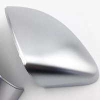 Audi A3 8V matte silver chrome mirror caps - studio packshot - Becquet Voiture