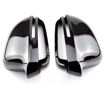 Coques rétroviseurs Audi A4 B8 noir brillant - packshot studio - Becquet Voiture