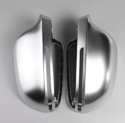 Coques rétroviseurs Audi A5 B8 chrome argent mat - vue arrière - Becquet Voiture