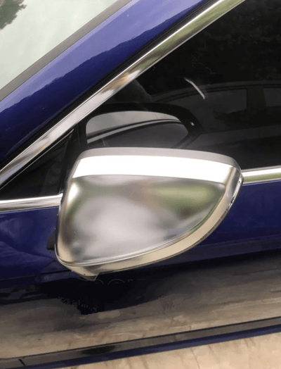Coques rétroviseurs Audi A5 B9 alu brossé - installé sur véhicule - Becquet Voiture