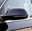 Coques rétroviseurs Audi A6 C6 noir brillant