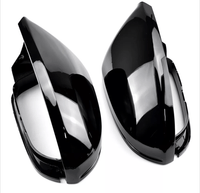 Coques rétroviseurs Audi A6 C7 noir brillant - vue arrière - Becquet Voiture