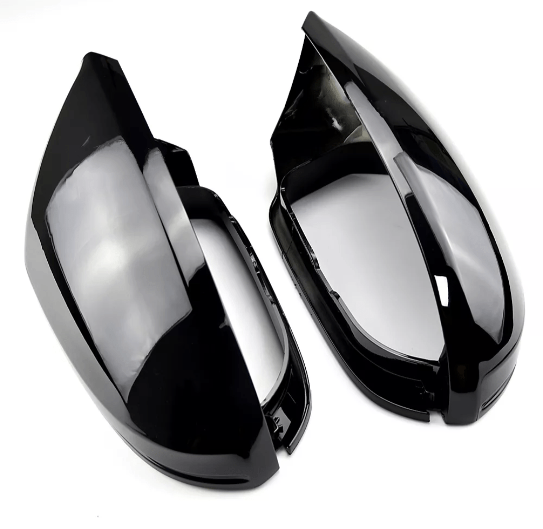 Coques rétroviseurs Audi A6 C7 noir brillant - vue de face - Becquet Voiture