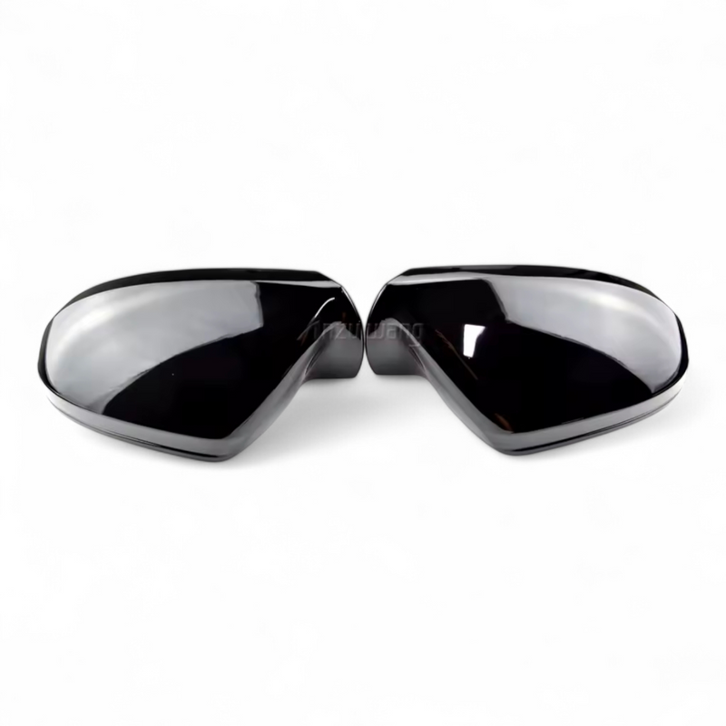 Coques rétroviseurs Audi A6 C7 noir brillant - vue de trois-quarts - Becquet Voiture