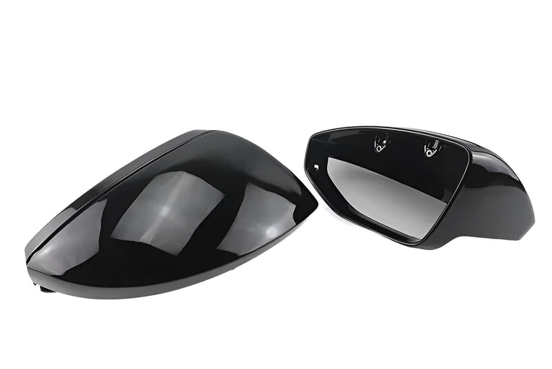 Coques rétroviseurs Audi A6 S6 RS6 C8 - Noir brillant - vue de trois-quarts - Becquet Voiture
