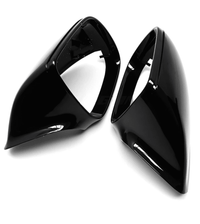 Gloss black Audi Q5 wing mirror covers - side view - Becquet Voiture