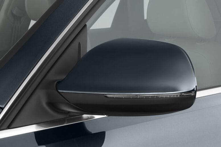 Coques rétroviseurs Audi Q7 noir brillant - vue de face - Becquet Voiture