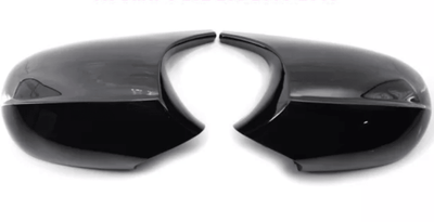Coques rétroviseurs BMW E90 E92 noir brillant - vue de profil - Becquet Voiture