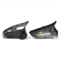 Carbon-Außenspiegelkappen BMW M2 F87 2016–2021 - Nahansicht - Becquet Voiture