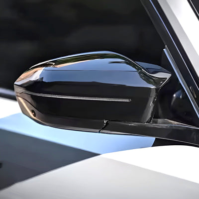 Coques Rétroviseurs BMW Série 7 G70 Noir Brillant M Performance - vue de face - Becquet Voiture