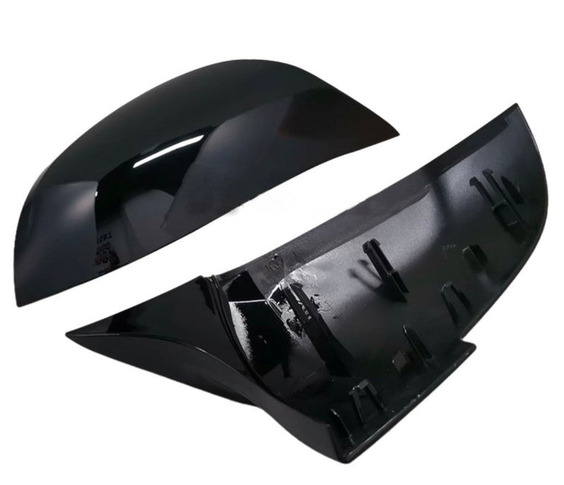 Gloss black mirror caps for BMW X1 E84 - fitted on vehicle - Becquet Voiture