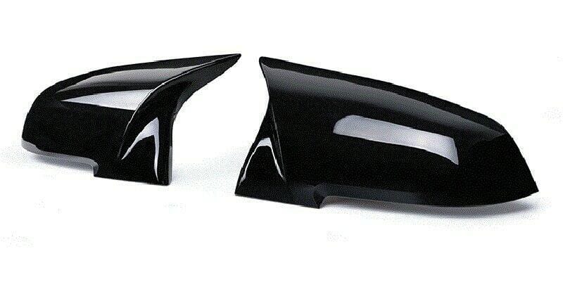 Gloss black mirror caps for BMW X1 E84 - rear view - Becquet Voiture