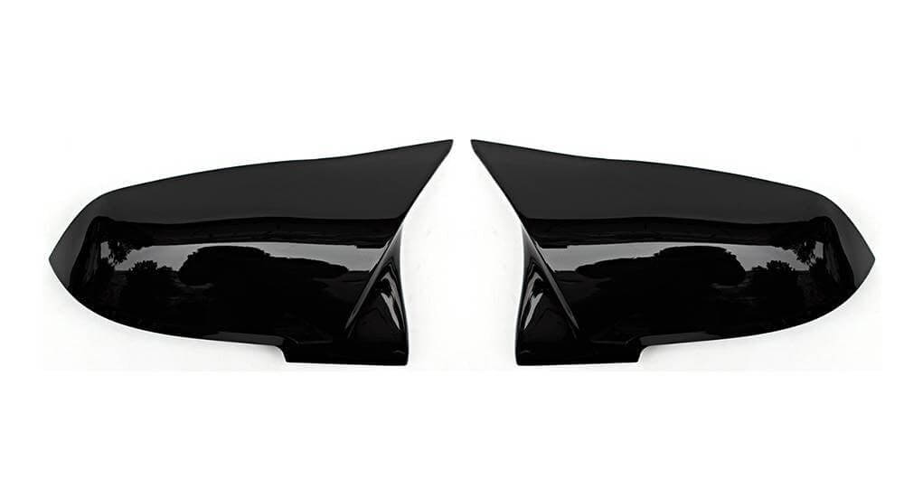 Coques rétroviseurs BMW X1 E84 noir brillant - vue de face - Becquet Voiture