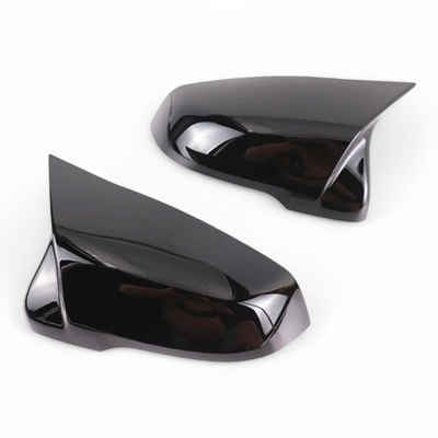 Coques rétroviseurs BMW X1 F48 noir brillant - détail du montage - Becquet Voiture