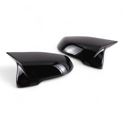 Coques rétroviseurs BMW X1 F48 noir brillant - vue de trois-quarts - Becquet Voiture