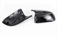 Gloss black BMW X3 G01 wing mirror caps - studio packshot - Becquet Voiture