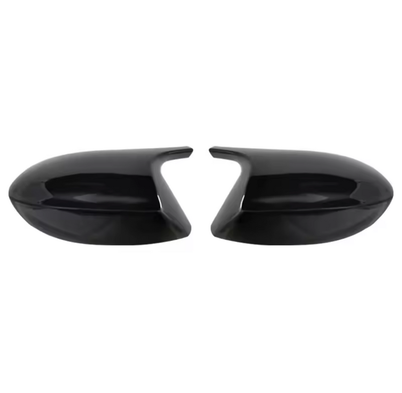 Gloss black BMW Z4 E89 wing mirror caps - front view - Becquet Voiture