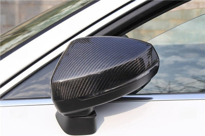 Coques rétroviseurs carbone Audi A3 8V - installé sur véhicule - Becquet Voiture