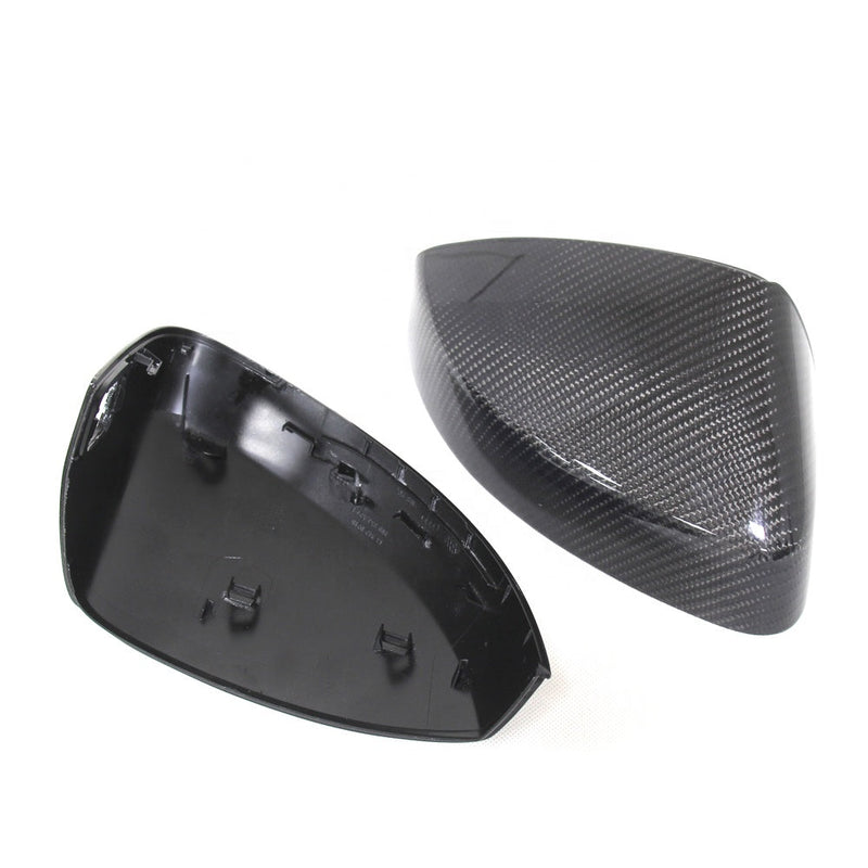 Coques rétroviseurs carbone Audi A3 8V - vue de dessus - Becquet Voiture