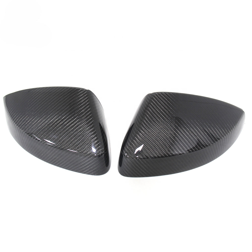 Coques rétroviseurs carbone Audi A3 8V - vue de face - Becquet Voiture