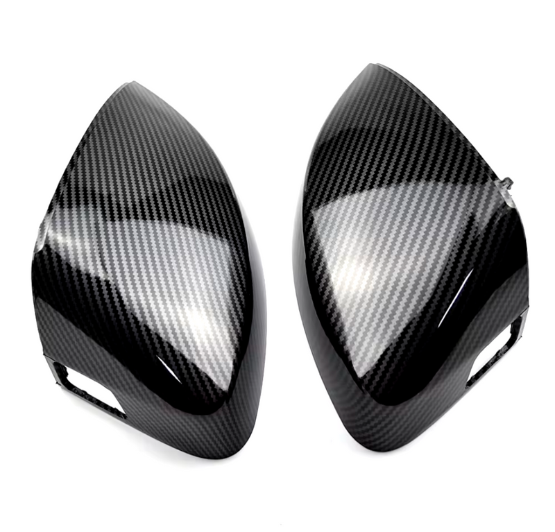 Coques rétroviseurs carbone Audi A3 8V - vue de trois-quarts 2 - Becquet Voiture