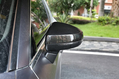 Coques rétroviseurs carbone Audi A3 8V - vue de trois-quarts - Becquet Voiture