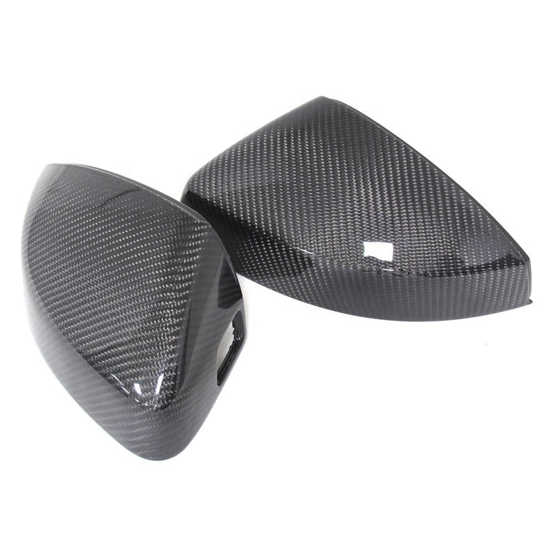 Coques rétroviseurs carbone Audi A3 8V - vue rapprochée - Becquet Voiture