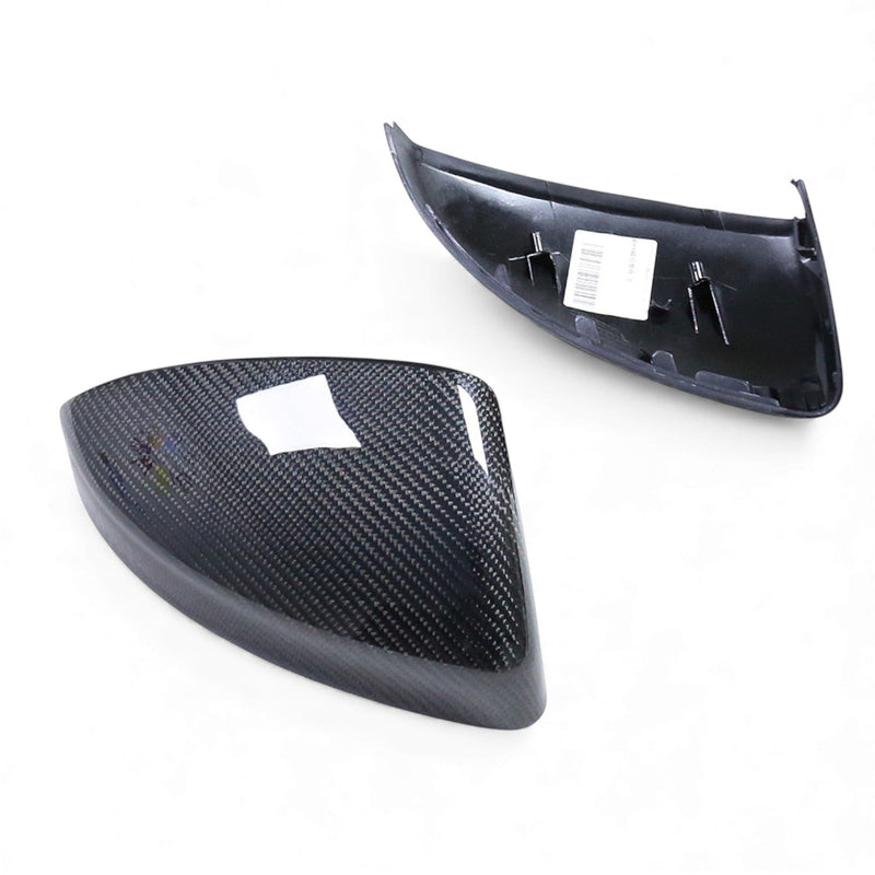 Coques rétroviseurs carbone Audi A3 8Y 2020-2025 paire - vue de dessus - Becquet Voiture