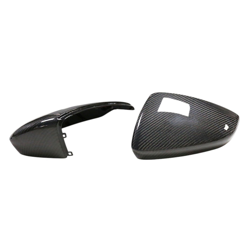 Coques rétroviseurs carbone Audi A3 8Y 2020-2025 paire - vue de face 2 - Becquet Voiture