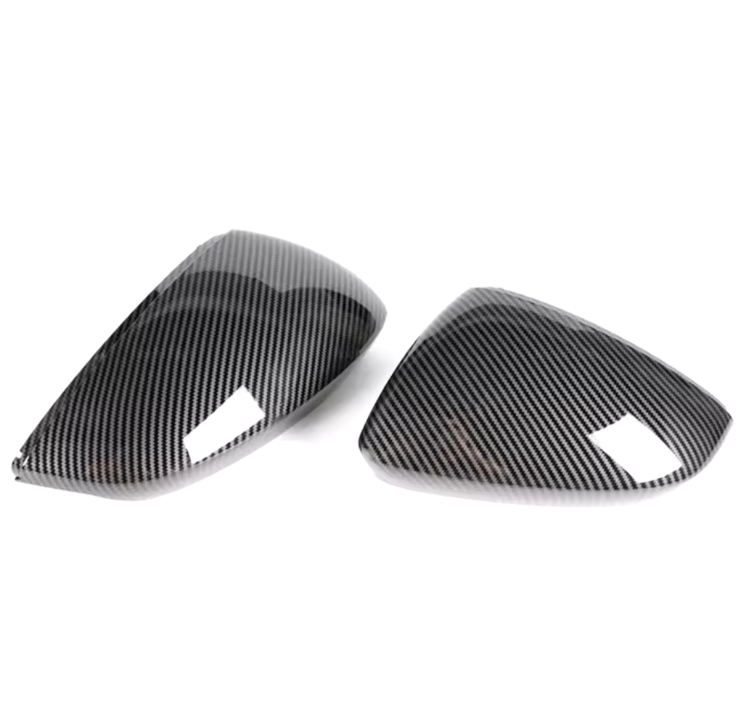 Coques rétroviseurs carbone Audi A3 8Y 2020-2025 paire - vue de face - Becquet Voiture