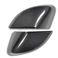 Carbon-Heckspiegelkappen Audi A3 S3 RS3 8V Paar - Vorderansicht - Becquet Voiture
