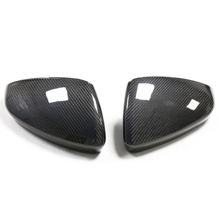 Carbon-Heckspiegelkappen Audi A3 S3 RS3 8V Paar - Dreiviertelansicht - Becquet Voiture