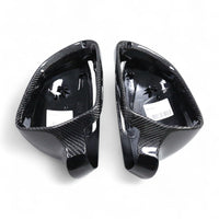 Carbon fiber Audi A4 B8 wing mirror caps - fitting detail 2 - Becquet Voiture