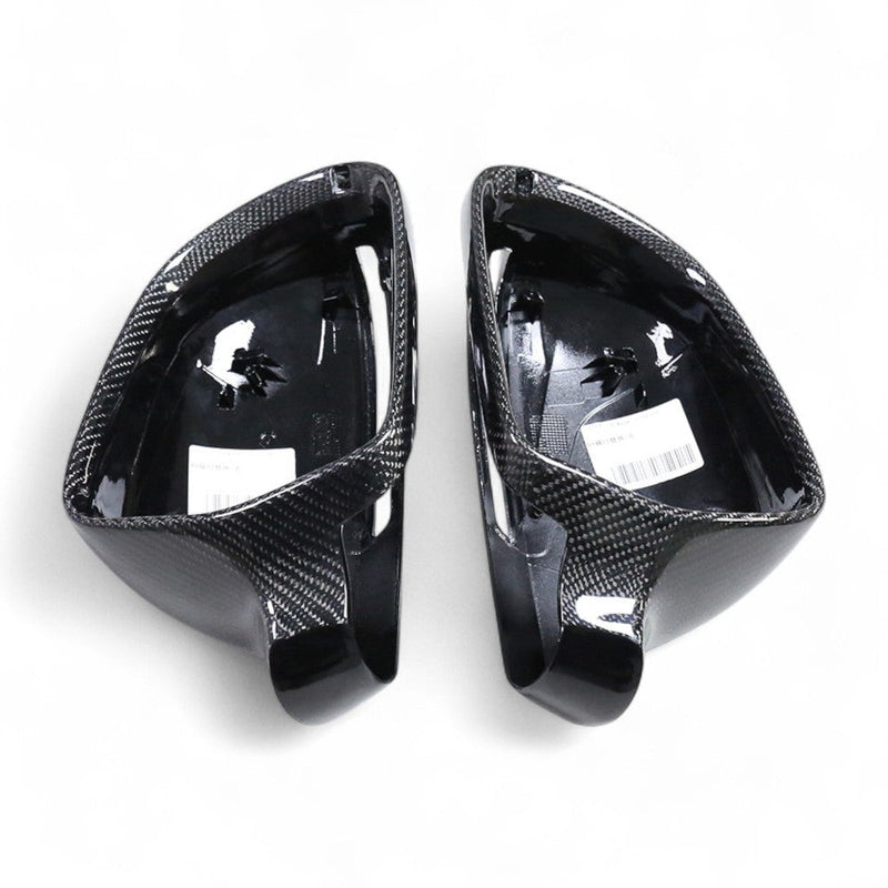 Carbon fiber Audi A4 B8 wing mirror caps - fitting detail 2 - Becquet Voiture