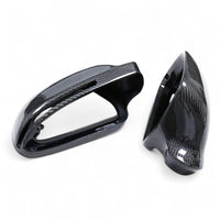 Carbon fiber Audi A4 B8 wing mirror caps - fitting detail - Becquet Voiture