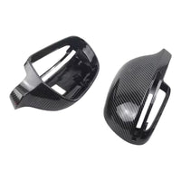 Carbon fiber Audi A4 B8 wing mirror caps - fitted on vehicle - Becquet Voiture